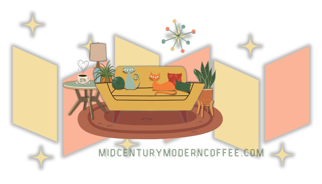 e-Gift Cards for Specialty Grade Premium Coffees Mid-Century Modern Coffee
