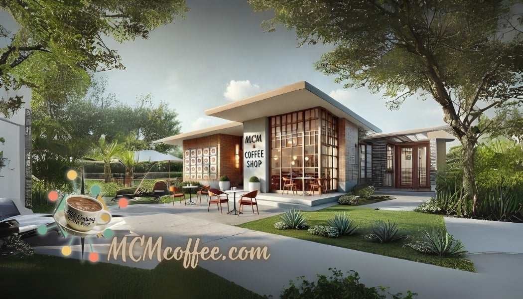 e-Gift Cards for Specialty Grade Premium Coffees Mid-Century Modern Coffee